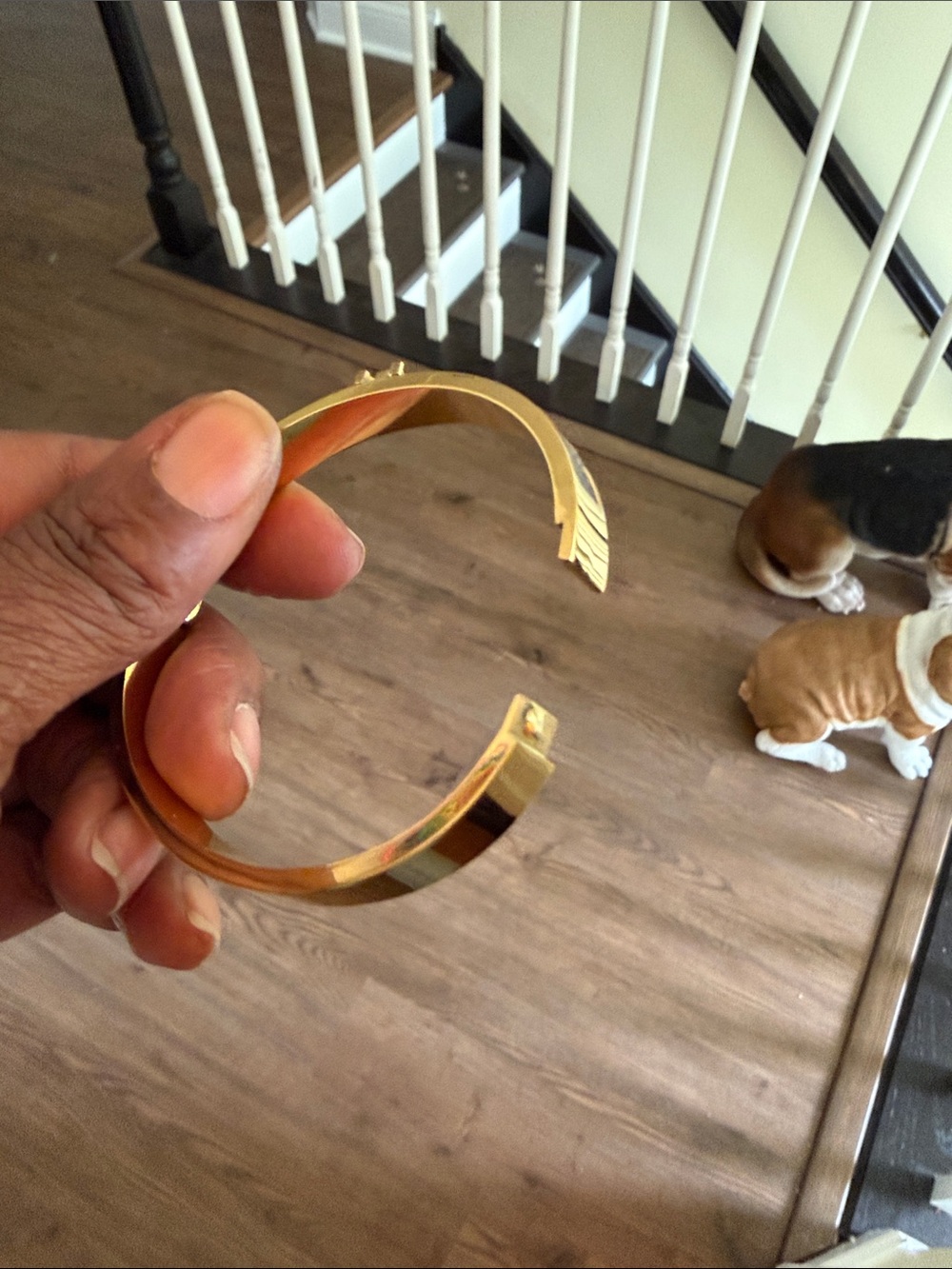 Designer inspired Monogram Bangle - Picture 5 of 8